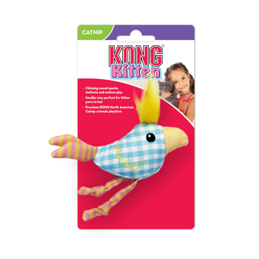 Kong Chirpz Chick P&aacute;jaro de peluche para gatitos, , large Imagen numero 1